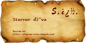 Sterner Éva névjegykártya