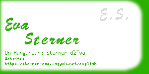 eva sterner business card